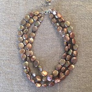Beautiful Silpada designs coin pearl necklace